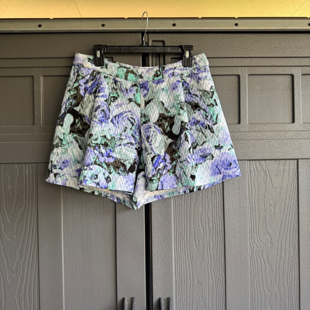 Jessica Simpson Purple and Green Floral Skorts